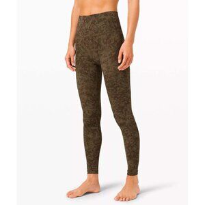 Lululemon Align Pant II 25" Leggings Summer Shade Medium Dark Olive Green 10